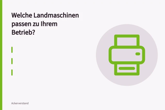 Traktor mit Grubber bei der Bodenbearbeitung auf dem Acker. Welche Landmaschinen passen zu Ihrem Betrieb?