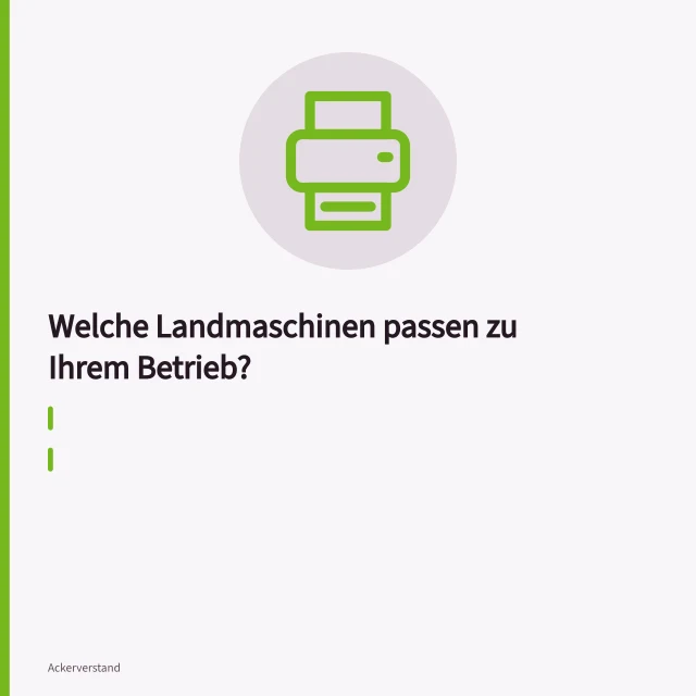 Traktor mit Grubber bei der Bodenbearbeitung auf dem Acker. Welche Landmaschinen passen zu Ihrem Betrieb?